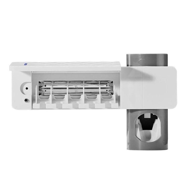 Antibactéria 2 in 1 - Esterilizador de Escova + Dispenser de Pasta - Descontos Explosivos