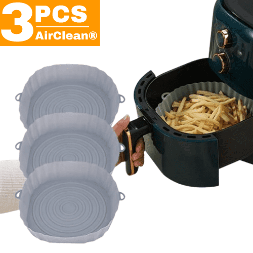 Kit 3 Peças AirClean®︎ Bandeja Silicone Airfryer - Descontos Explosivos